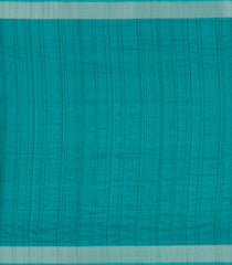 Turquoise Printed Synthetic Dola Silk Saree With Zari Border-BL5721