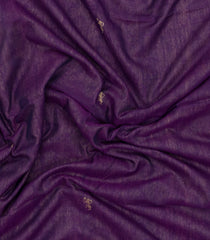 Purple Handloom Bengal Cotton Saree With Tribal Motifs-BG1997