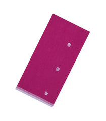 Magenta Handloom Bengal Cotton Saree With Floral Buttas-BG1778