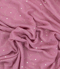 Dusty Pink Woven Mysore Silk Saree With Stone Work -MS3440