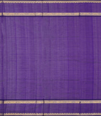 Lilac Handloom Silk Cotton Saree With Stripes & Contrast Border-SC4562