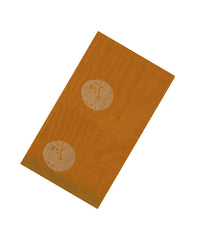 Mustard Handloom Village Cotton Saree With Annam Buttas-VC1624