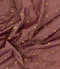 Dusty Pink Handloom Gadwal Silk Cotton Saree With Buttas-GA0340