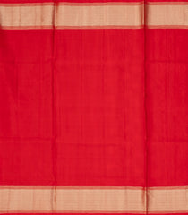 Red Handloom Soft Silk Saree With Bird Vine Motifs  -SO4285
