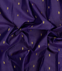 Navy Blue Handloom Kanchipuram Silk Saree With Vairaoosi & Buttas-KA15521