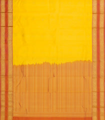 Yellow Woven Pure Silk Saree With Buttas & Contrast Border-EC2564