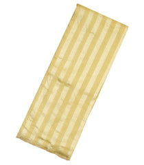 Yellow Woven Banarasi Khadi Georgette Silk Saree With Stripes-BE1507
