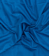 Blue Woven Blended Art Chanderi Saree With Zari Border-SY0096