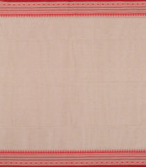 Taupe Handloom Bengal Cotton Saree With Contrast Border-BG1642