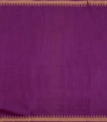 Magenta Woven Tussar Silk Saree With Floral Motifs & Contrast Border-TU3551
