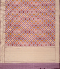 Lilac Handloom Organza Soft Silk Saree With Floral Motifs-SO4103