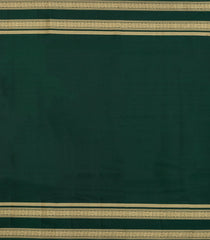 Bottle Green Kanchipuram Silk Saree With Floral Buttas-KA14943