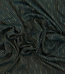 Teal Woven Mysore Silk Saree With Zari Stripes-MS3310