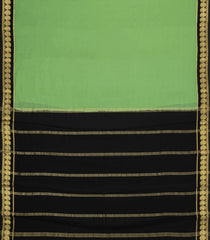 Pista Green Woven Mysore Silk Saree With Contrast Zari Border-MS3582