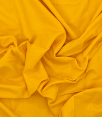 Yellow Handloom Bengal Cotton Saree With Beige Border-BG1541