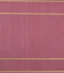 Dusty Peach Handloom Kanchi Cotton Saree With Checks-KC1847