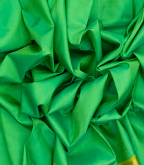 Aquamarine Handloom Kanchipuram Silk Saree With Green Border-KA12755