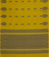 Olive Green Woven Rasipuram Cotton Sari With Buttas-RA2620