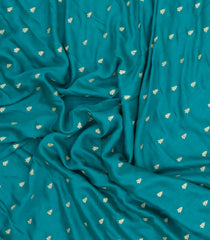 Cyan Woven Synthetic Blended Saree With Embroidered Motifs-EN2080