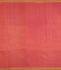 Peach Handloom Tussar Silk Saree With Floral Buttas-TU3566