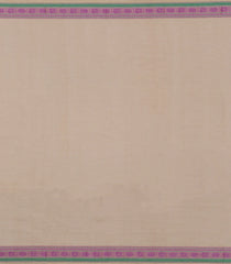 Taupe Handloom Kanchi Cotton Saree With Buttas-KC1771