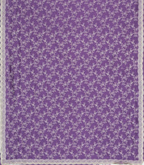 Lavender Synthetic Vichitra Saree With Zari Embroidery & Stone Work-BL5454