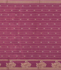 Dusty Pink Printed Synthetics Dola Saree Zari Stripes & Buttas-BL5281