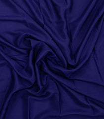 Navy Blue Woven Mysore Silk Saree With Contrast Border-MS3750
