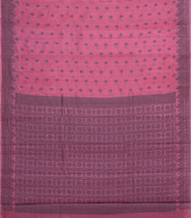 Pink Woven Tussar Silk Saree With Floral Buttas-TU3422