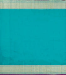 Turquoise Handloom Kanchipuram Silk Saree With Bird Motifs-KA15028-Turquoise