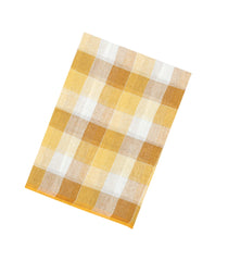 Sandal Woven Linen Saree With Checks-LI0721