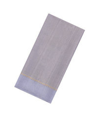 Lavender Printed Synthetic Dupion Saree With Stripes-BL6061
