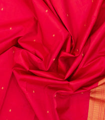 Pink Woven Pure Silk Saree With Floral Buttas -EC2530