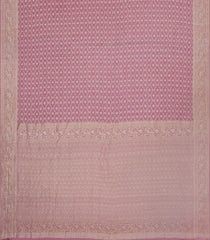 Dusty Pink Woven Mysore Silk Saree With Floral Jaal Motifs-MS3455