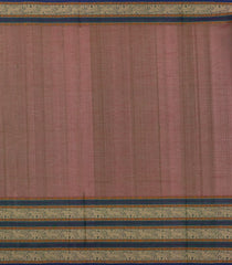 Dark Brown Handloom Silk Cotton Saree With Diamond Buttas-SC4113
