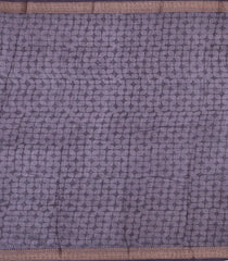 Lilac Printed Chanderi Cotton Saree With Zari Border-CC1539