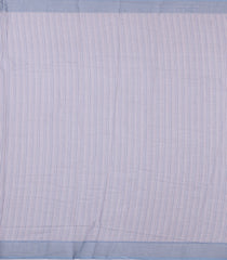 Steel Blue Printed Synthetic Linen Saree With Floral Motifs-SY0186