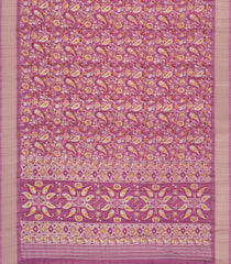 Dusty Pink Printed Synthetic Dola Silk Saree With Zari Border-BL5723