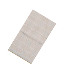 Off White Handloom Village Cotton Saree With Stripes-VC1628