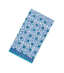 White Woven Jaipur Cotton Saree With Printed Floral Vine Motifs-JC1420