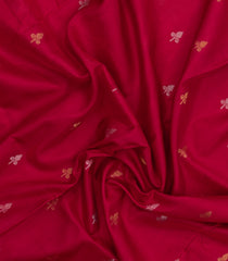 Red Handloom Uppada Silk Saree With Buttas & Meena Pallu-UP0348