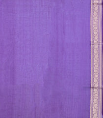 Purple Woven Pure Organza Silk Saree With Zari Buttas-KS1106