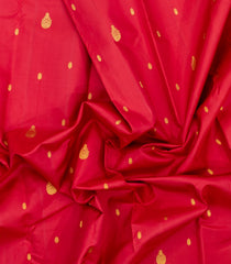 Pink Handloom Korvai Kanchipuram Silk Saree With Zari Buttas-KA16358