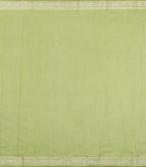 Cardamom Green Woven Dupion Silk Saree With Floral Buttas-DS0578