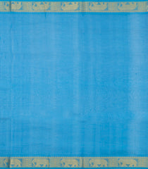 Violet Handloom Silk Cotton Saree With Contrast Border-SC4714