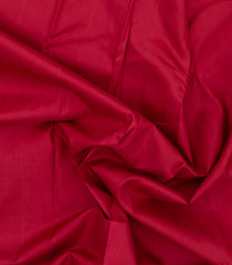 Red Handloom Kanchipuram Silk Saree With Zari Border-KA13968