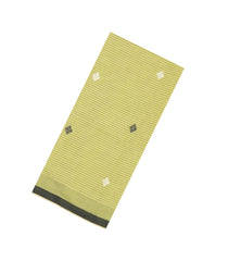 Yellow Handloom Bengal Cotton Saree With Meena Buttas-BG1551
