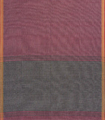 Crimson Woven Bengal Cotton Saree With Stripes-BG1718