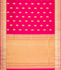 Pink Handloom Kanchipuram Silk Saree With Annam Buttas-KA16321