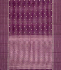 Magenta Handloom Soft Silk Saree With Checks & Buttas-SO4660